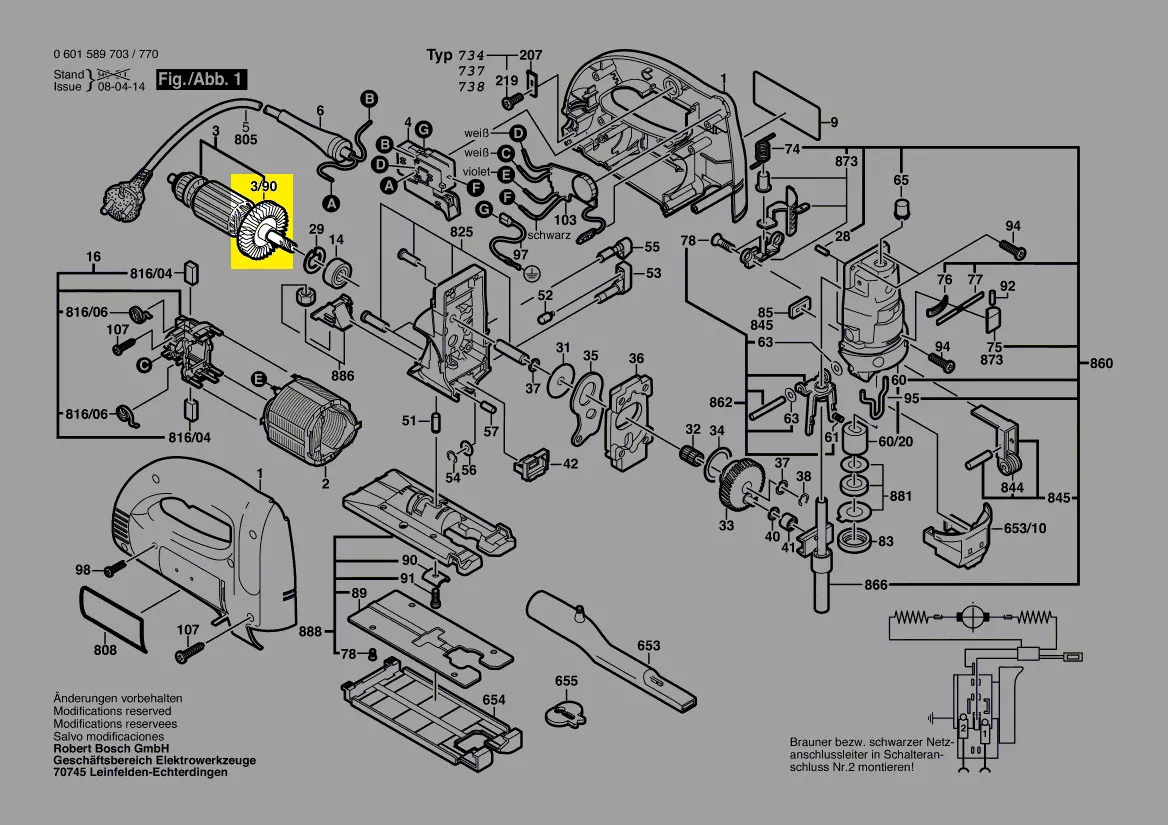 Ventilateur réf. 2 606 610 089 Bosch